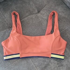 NWT Aerie Brown Scoop Bikini Top - Large